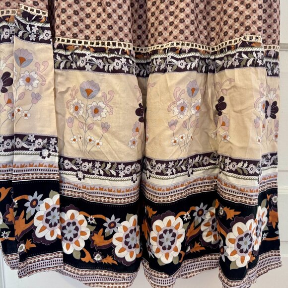 Gorgeous hippie / boho / gypsy floral maxi skirt with tassels - NEW WITH TAGS - Picture 6 of 6